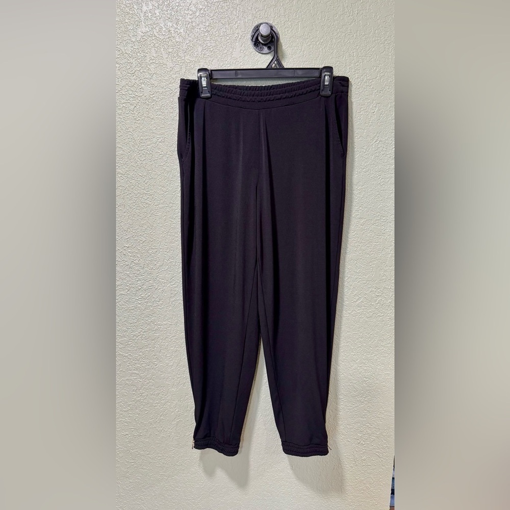 Susan Graver Black Track Pants